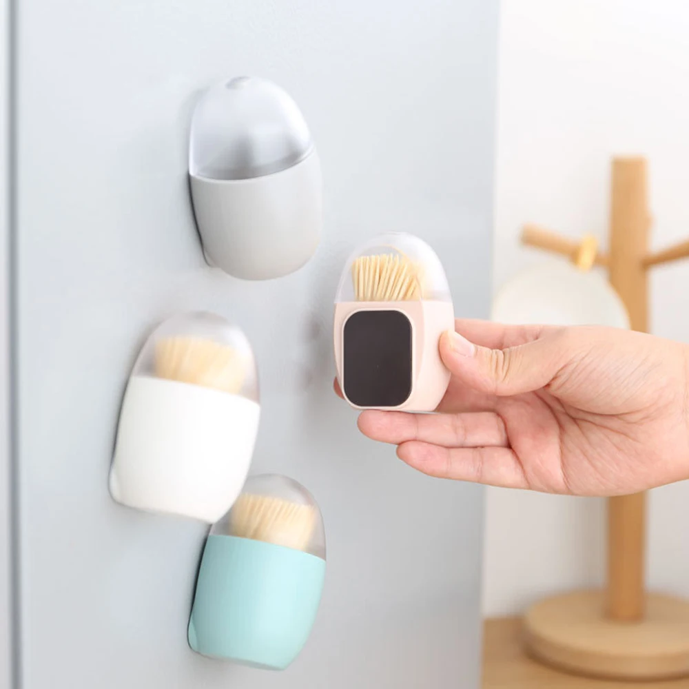 Magnetic Toothpick Holder Container Portable Toothpick Box Refrigerator Microwave Oven Household Toothpick Dispenser
Magnetic Toothpick Holder Container Portable Toothpick Box Refrigerator Microwave Oven Household Toothpick Dispenser