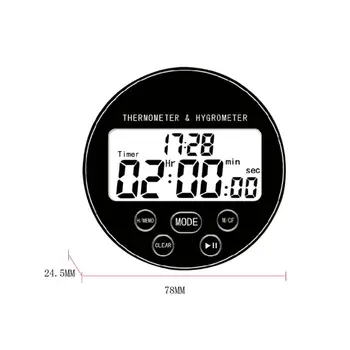 Thermometer Hygrometer High Sensitivity LCD DisplayMonitor Timer for Home Office
Thermometer Hygrometer High Sensitivity LCD DisplayMonitor Timer for Home Office