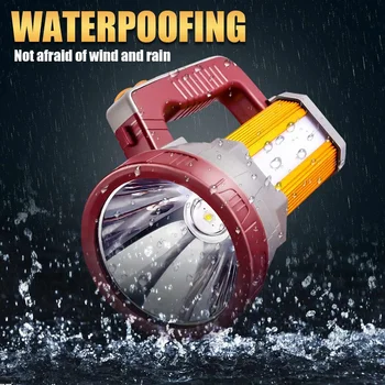200W Handheld Spotlight Portable USB Built-in 5200mAh Rechargeable LED Searchlight Lantern Flashlight Waterproof Spot lamp
200W Handheld Spotlight Portable USB Built-in 5200mAh Rechargeable LED Searchlight Lantern Flashlight Waterproof Spot lamp