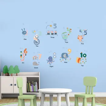 Animal and Number 1 to 10 Decoration Removable Wall Stickers Shopping Mall Window Children's Room Background
Animal and Number 1 to 10 Decoration Removable Wall Stickers Shopping Mall Window Children's Room Background