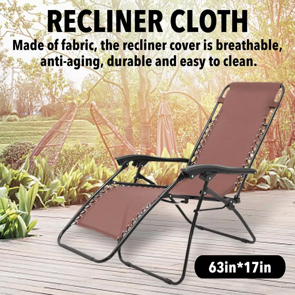 Recliner Cloth Breathable Durable Chair Lounger Replacement Fabric Cover Lounger Cushion Raised Bed for Garden Beach Gray Brown
Recliner Cloth Breathable Durable Chair Lounger Replacement Fabric Cover Lounger Cushion Raised Bed for Garden Beach Gray Brown