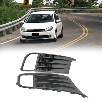 Auto Front Left Right Bumper Fog Light Lamp Grill Cover for-Jetta Mk6 Gli 2012-2014 5C6853665C 5C6853666C