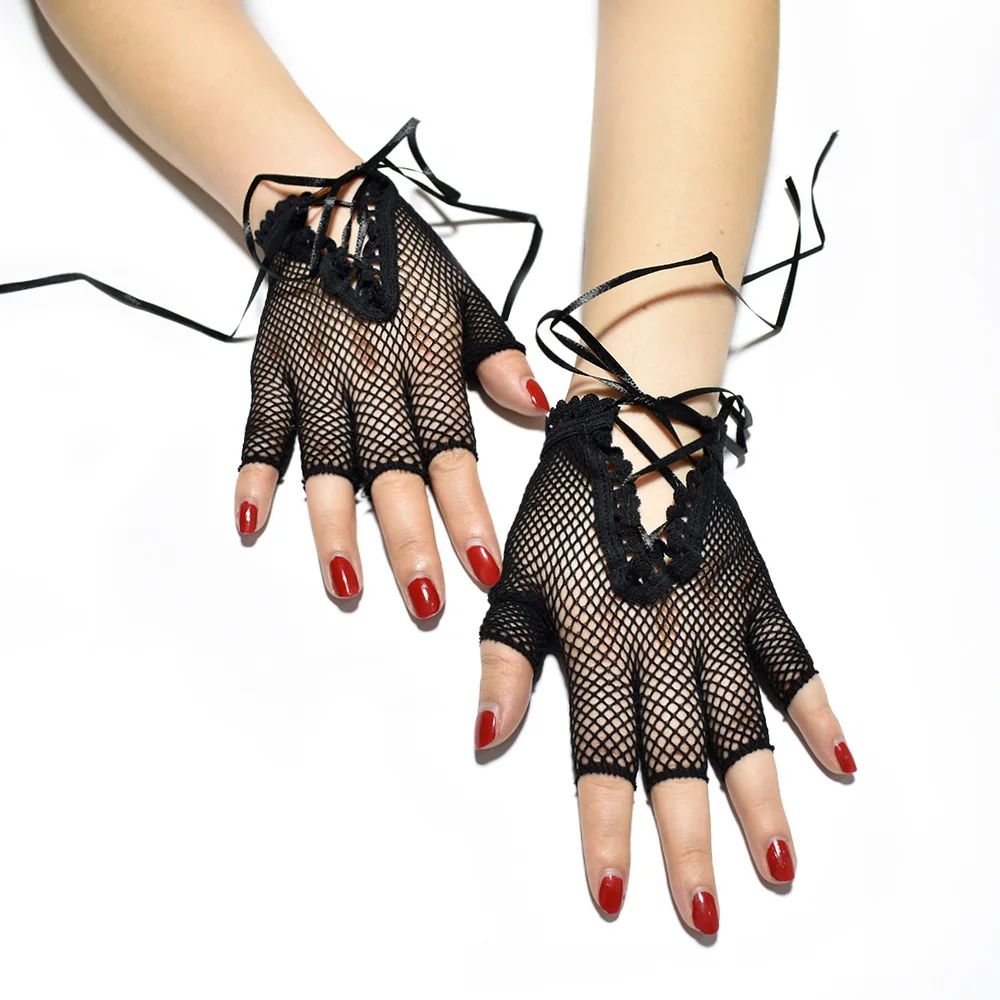 Fashion Sexy Women's Fishnet Lace Mesh Half Finger Short Gloves Ladies Hollow Out Summer Fingerless Sun Short Gloves
Fashion Sexy Women's Fishnet Lace Mesh Half Finger Short Gloves Ladies Hollow Out Summer Fingerless Sun Short Gloves