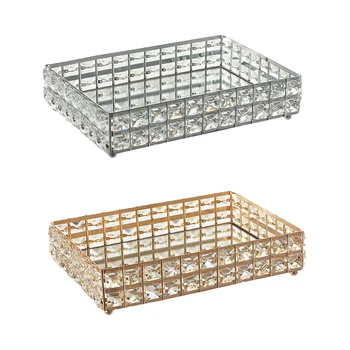 Crystal Tabletop Cosmetics Organizer Jewelry Storage Box Makeup Holder Container Case Wedding Gift Home Decor
Crystal Tabletop Cosmetics Organizer Jewelry Storage Box Makeup Holder Container Case Wedding Gift Home Decor