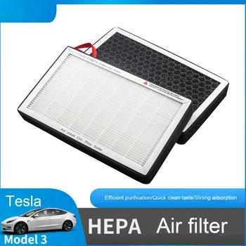 2pcs/set Activated Carbon Filter Screen HEPA Air Filter Air Conditioner Filter Element for Tesla Model 3 2018 Models Car
2pcs/set Activated Carbon Filter Screen HEPA Air Filter Air Conditioner Filter Element for Tesla Model 3 2018 Models Car