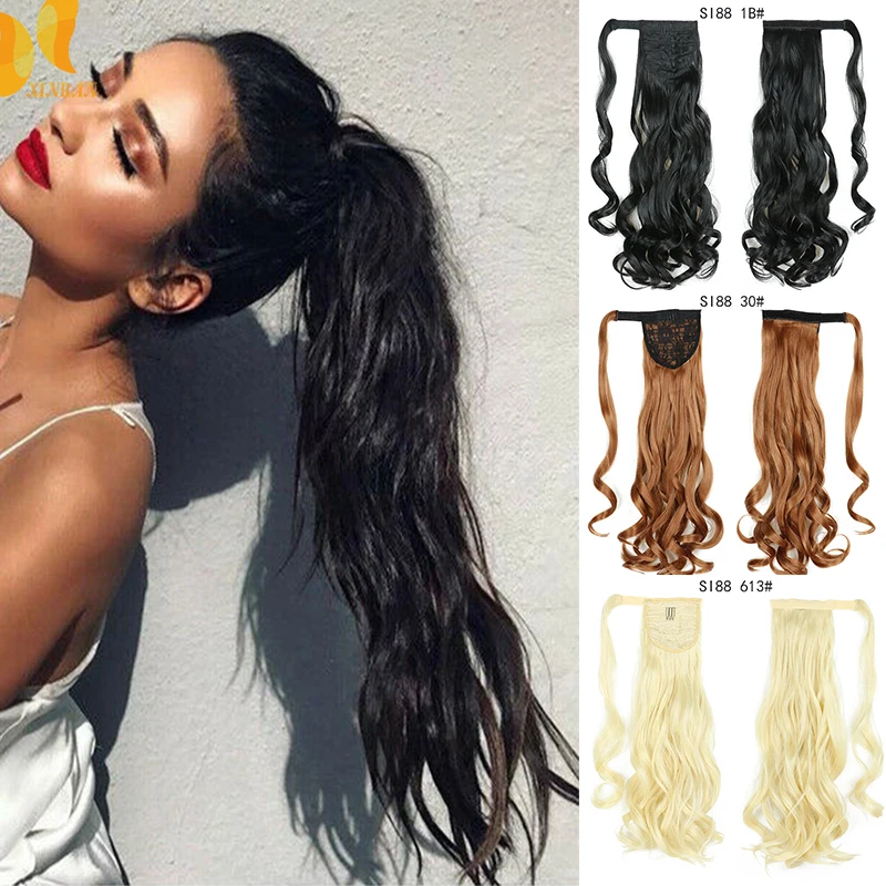 22" Long Wavy Clip in Ponytail Hair Extensions Wrap Around Synthetic Ponytail Fake Hair Pony Tail Grey Blonde Brown
22" Long Wavy Clip in Ponytail Hair Extensions Wrap Around Synthetic Ponytail Fake Hair Pony Tail Grey Blonde Brown