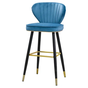 Nordic light luxury home bar chair simple bar chair bar stool front desk hotel high chair island chair
Nordic light luxury home bar chair simple bar chair bar stool front desk hotel high chair island chair