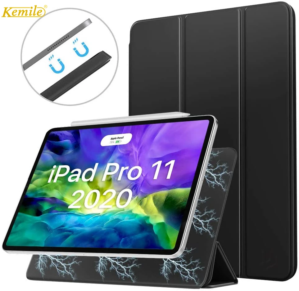 Магнитный смарт-чехол для iPad Pro 11 2th 2020 чехол с 3 сложными подставками магнитным