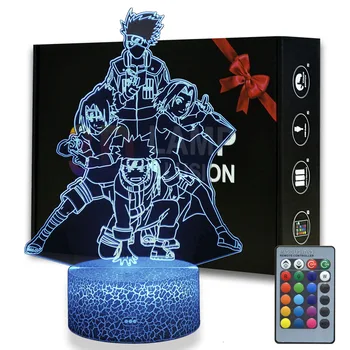 Anime Naruto Night Light 3D illusion Naruto Sasuke Sakura Kakashi Figure Desk Lamp Team Class 7 For Kids Birthday Xmax Gifts
Anime Naruto Night Light 3D illusion Naruto Sasuke Sakura Kakashi Figure Desk Lamp Team Class 7 For Kids Birthday Xmax Gifts