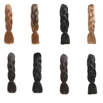 Pure Black Brown Color Ombre Braiding Extensions Jumbo Braids Faux Locs Synthetic Crochet Braid SOKU Long Braiding For Women
Pure Black Brown Color Ombre Braiding Extensions Jumbo Braids Faux Locs Synthetic Crochet Braid SOKU Long Braiding For Women