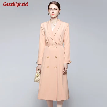 Gezelligheid 2020 Winter New Women's Fashion Long V-neck Solid Color Slim Double Breasted Solid Color Pink Windbreaker Jacket
Gezelligheid 2020 Winter New Women's Fashion Long V-neck Solid Color Slim Double Breasted Solid Color Pink Windbreaker Jacket