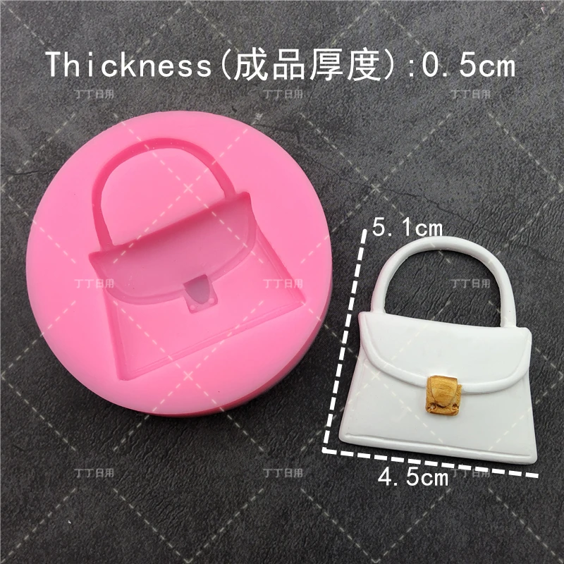 Дамский кошелек сумочка сумка на цепочке силиконовая смола художественная форма