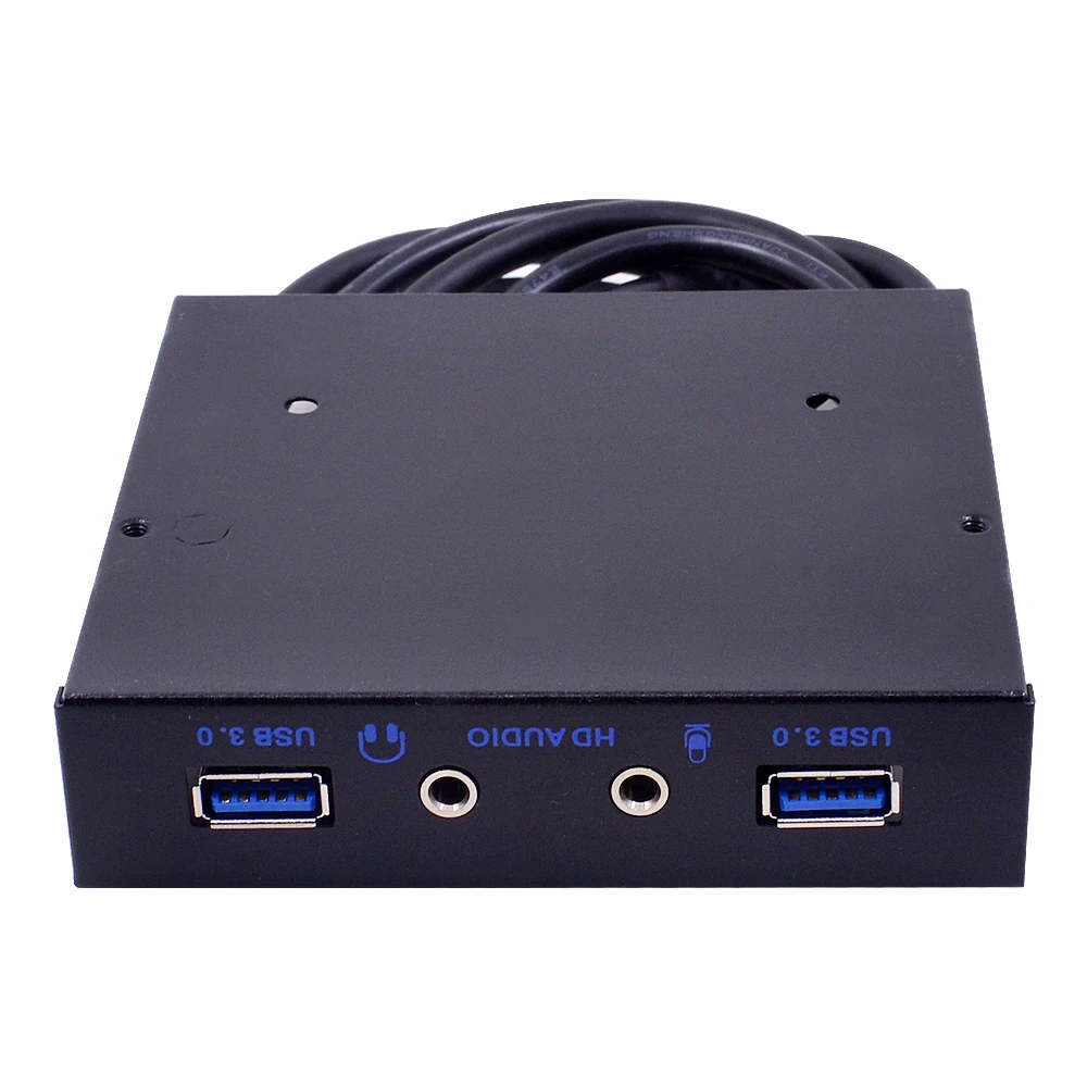 CHIPAL 20Pin 4 порта USB 3 0 Hub PC Передняя панель кронштейн HD аудио 5 мм разъем для микрофона
