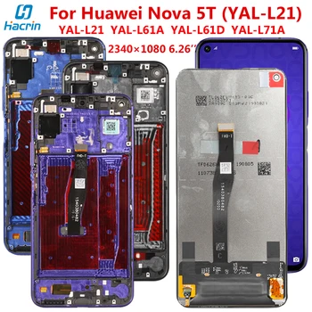Display For Huawei Nova 5T LCD Display Touch Screen With Frame Digitizer Assembly Display For Nova 5T 5 T LCD Screen 6.26inch
Display For Huawei Nova 5T LCD Display Touch Screen With Frame Digitizer Assembly Display For Nova 5T 5 T LCD Screen 6.26inch