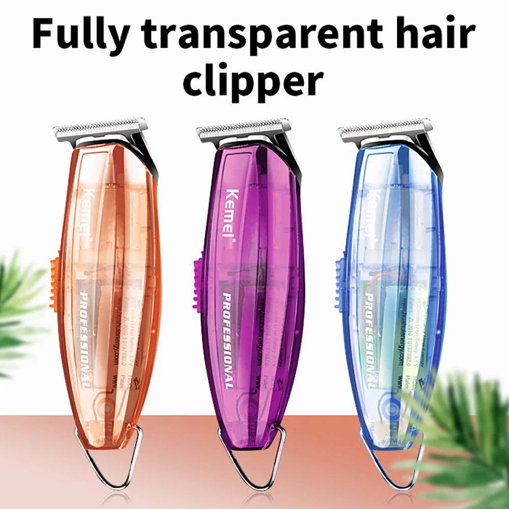 2021 New Kemei Transparent Body Electric Hair Clipper With Washable Head Km-703l Usb Rechargeable Household Barber Clipper
2021 New Kemei Transparent Body Electric Hair Clipper With Washable Head Km-703l Usb Rechargeable Household Barber Clipper