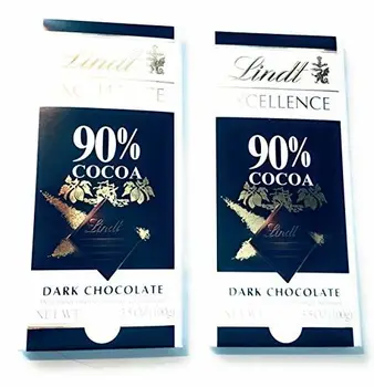 Lindt L'Eccellenza Del 90% Bar 100g Scuro Suprema Cioccolato (Confezione da 2) 
Lindt L'Eccellenza Del 90% Bar 100g Scuro Suprema Cioccolato (Confezione da 2)