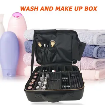 Leather Clapboard Make Up Box Environmental Protection and Durability Handbag Travel Toiletry Cosmetic Storage Suitcase
Leather Clapboard Make Up Box Environmental Protection and Durability Handbag Travel Toiletry Cosmetic Storage Suitcase