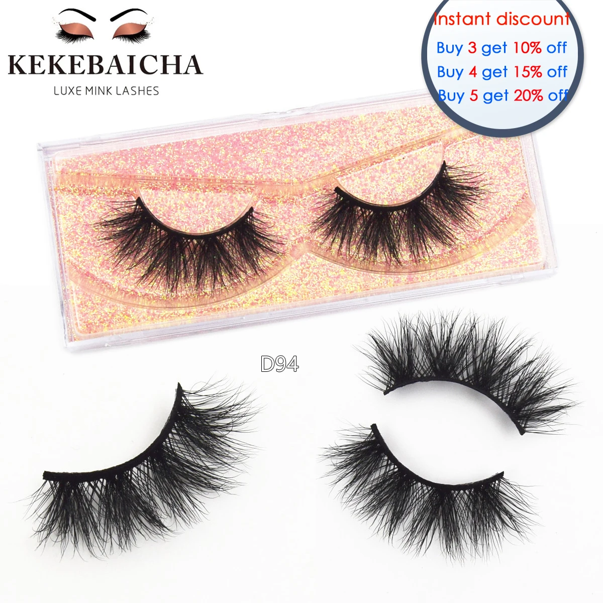 KEKEBAICHA Eyelashes 3D Mink Eyelashes Full Volume Mink False Eyelash Reusable Dramatic Lashes Handmade Mink Lashes Makeup Lash
KEKEBAICHA Eyelashes 3D Mink Eyelashes Full Volume Mink False Eyelash Reusable Dramatic Lashes Handmade Mink Lashes Makeup Lash