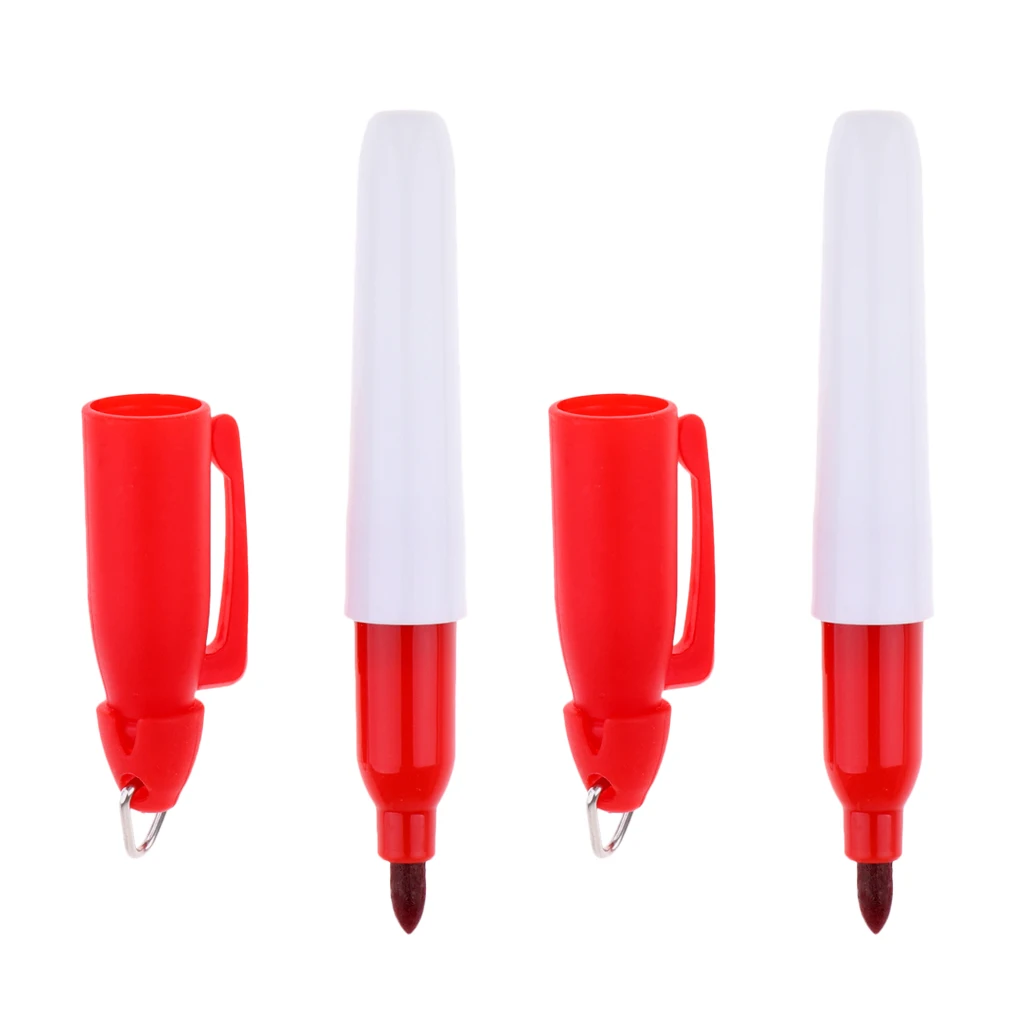 2x Universal Golf Ball Line Marker Pen Drawing Liner Putt Alignment Golf Training Accessories Alignment Drawing Tool Red 2x Universal Golf Ball Line Marker Pen Drawing Liner Putt Alignment Golf Training Accessories Alignment Drawing Tool Red