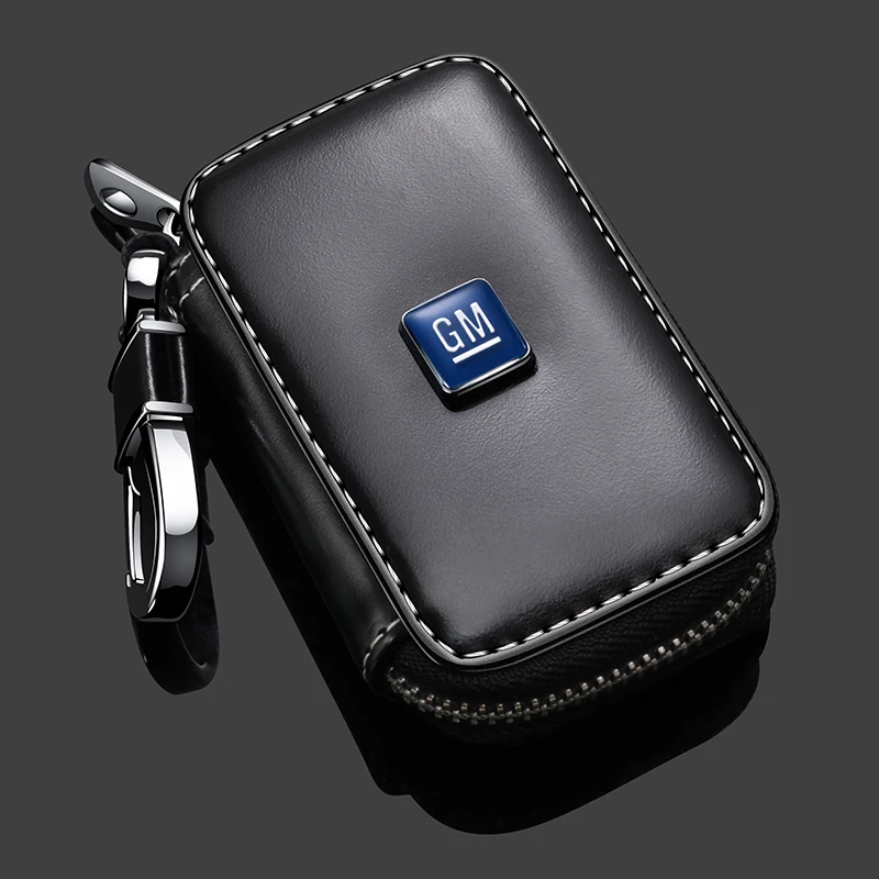 

Leather Car Key cover Key Case Keychain with logo for Mitsubishi Outlander Jin Hyun Pajero Wing God Lancer Lingshen