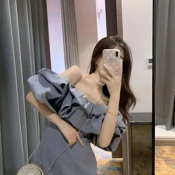 Denim strapless dress junior first love suspender slim dress summer waist closing style dress
Denim strapless dress junior first love suspender slim dress summer waist closing style dress