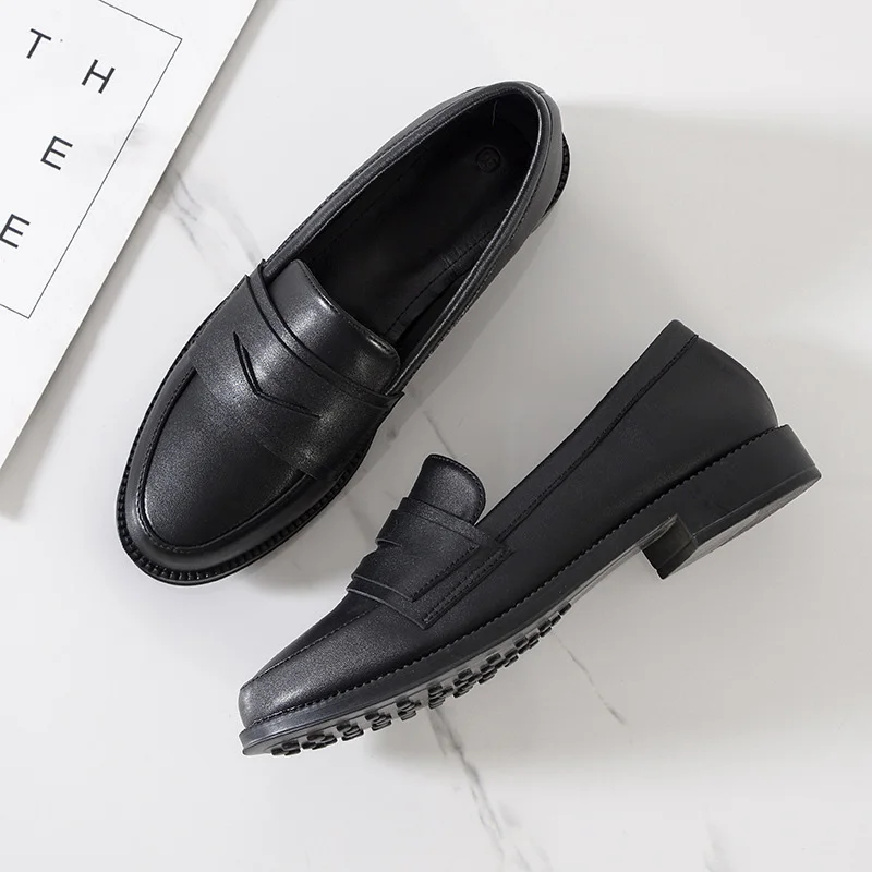 Office Ladies Shoes Casual Woman Black Working Shoes 2019 Leather Women Loafers Elegant Ladies Soft Slip-on Footwear TB021 
Office Ladies Shoes Casual Woman Black Working Shoes 2019 Leather Women Loafers Elegant Ladies Soft Slip-on Footwear TB021