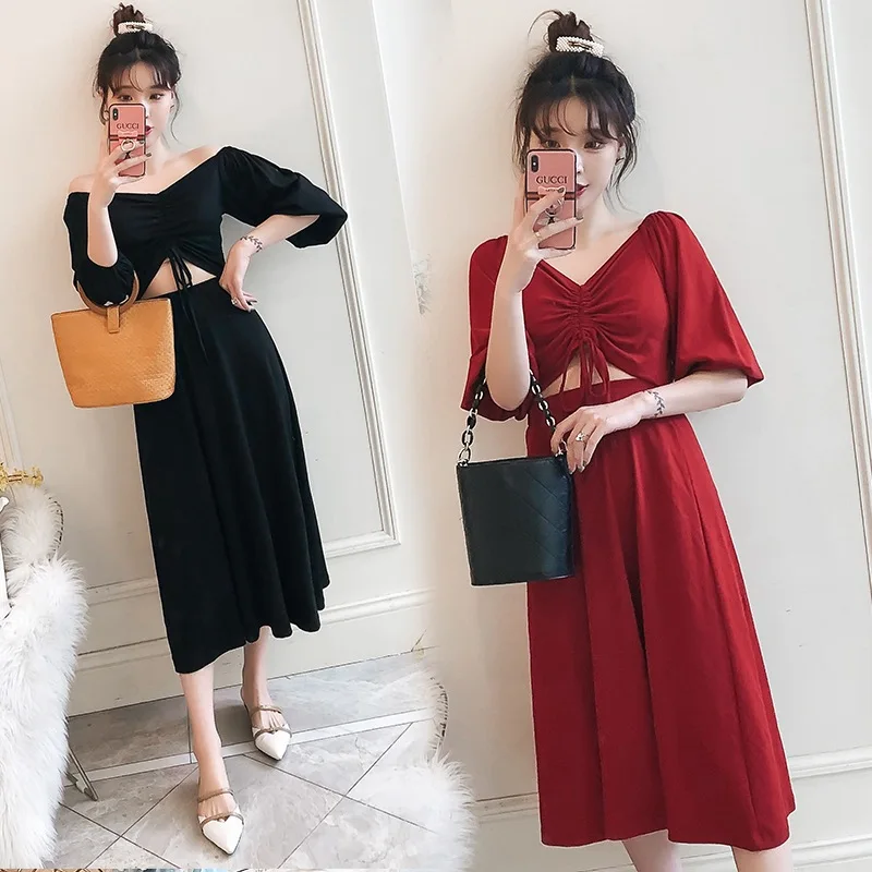 2019 Spring New Style Large Size Plus-sized Womenswear Size Mid-length Dew Waist Drawstring Dress Elastic Waist Fashion Loose-Fi
2019 Spring New Style Large Size Plus-sized Womenswear Size Mid-length Dew Waist Drawstring Dress Elastic Waist Fashion Loose-Fi