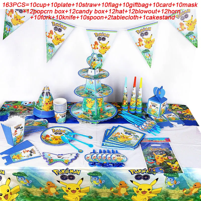 Pokemon Pikachu Party Supplies Cup Napkins Straws Hats Flags Birthday Party Plates Gift Bags Kids Party Decor Horn Popcorn Boxes
Pokemon Pikachu Party Supplies Cup Napkins Straws Hats Flags Birthday Party Plates Gift Bags Kids Party Decor Horn Popcorn Boxes