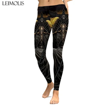 LEIMOLIS sexy Gothic Skeleton Emperor print push up leggings plus size women fitness workout punk high waist spandex leggins
LEIMOLIS sexy Gothic Skeleton Emperor print push up leggings plus size women fitness workout punk high waist spandex leggins