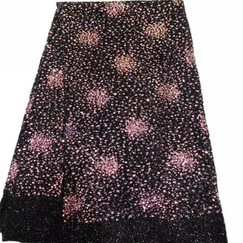 Black purple French velvet Lace Fabric 2019 High Quality African Voile Flannel Lace Fraric With Sequins for Nigerian Wedding
Black purple French velvet Lace Fabric 2019 High Quality African Voile Flannel Lace Fraric With Sequins for Nigerian Wedding