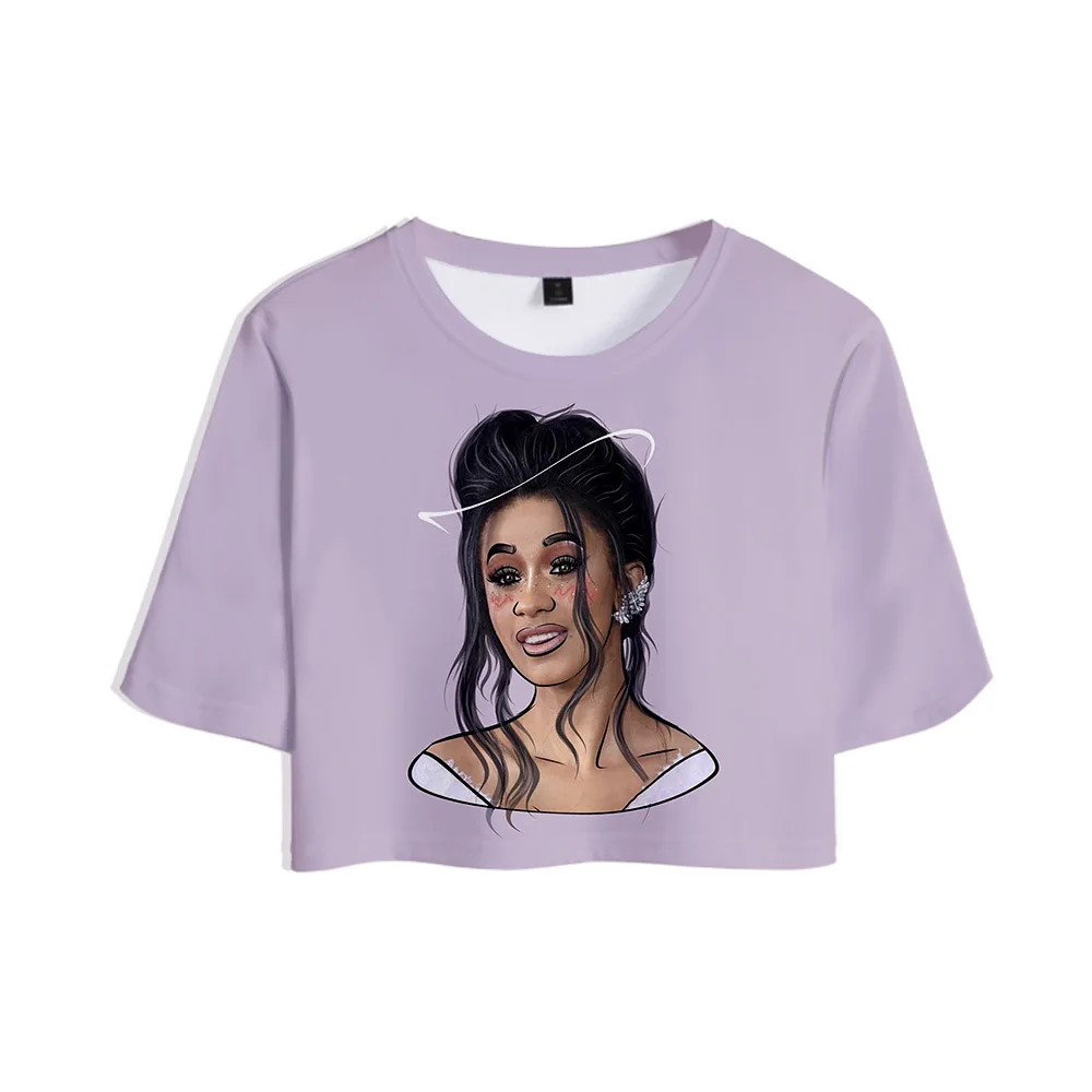 Spring and summer new style 3D print Rap Cardi B print short sleeve T-Shirt Loose round neck large size short sleeve top
Spring and summer new style 3D print Rap Cardi B print short sleeve T-Shirt Loose round neck large size short sleeve top