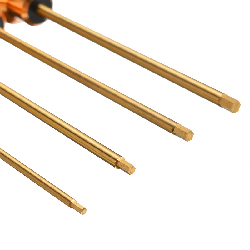 For Rc Helicopter Rc Toys Tools 4 pcs Hex Screw Driver Set Titanium Plating Hardened 1.5 2.0 2.5 3.0mm Screwdriver Mayitr