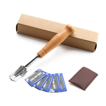 Durable Bread Lame With 5 Blades Stainless Steel Kitchen Dough Scoring Tool Bread Baguette Cutting Knife Kitchen Supplies
Durable Bread Lame With 5 Blades Stainless Steel Kitchen Dough Scoring Tool Bread Baguette Cutting Knife Kitchen Supplies