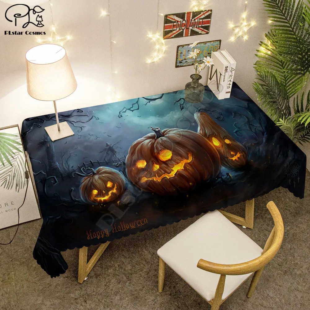Halloween Tablecloth 3D printed Square/Rectangular Dust-proof Table Cover For Party Home Decor TV Covers
Halloween Tablecloth 3D printed Square/Rectangular Dust-proof Table Cover For Party Home Decor TV Covers