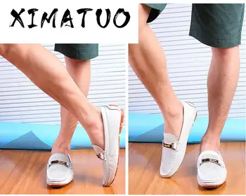 Summer Breathable Men Driving Shoes Genuine Leather Mens Loafers White Black Italian loafers Luxury Designer Moccasins Men
Summer Breathable Men Driving Shoes Genuine Leather Mens Loafers White Black Italian loafers Luxury Designer Moccasins Men