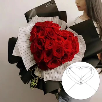 1pc Heart-shaped Flower Holder Love Bouquet Frame Flower Shop Flower Holder 
1pc Heart-shaped Flower Holder Love Bouquet Frame Flower Shop Flower Holder
