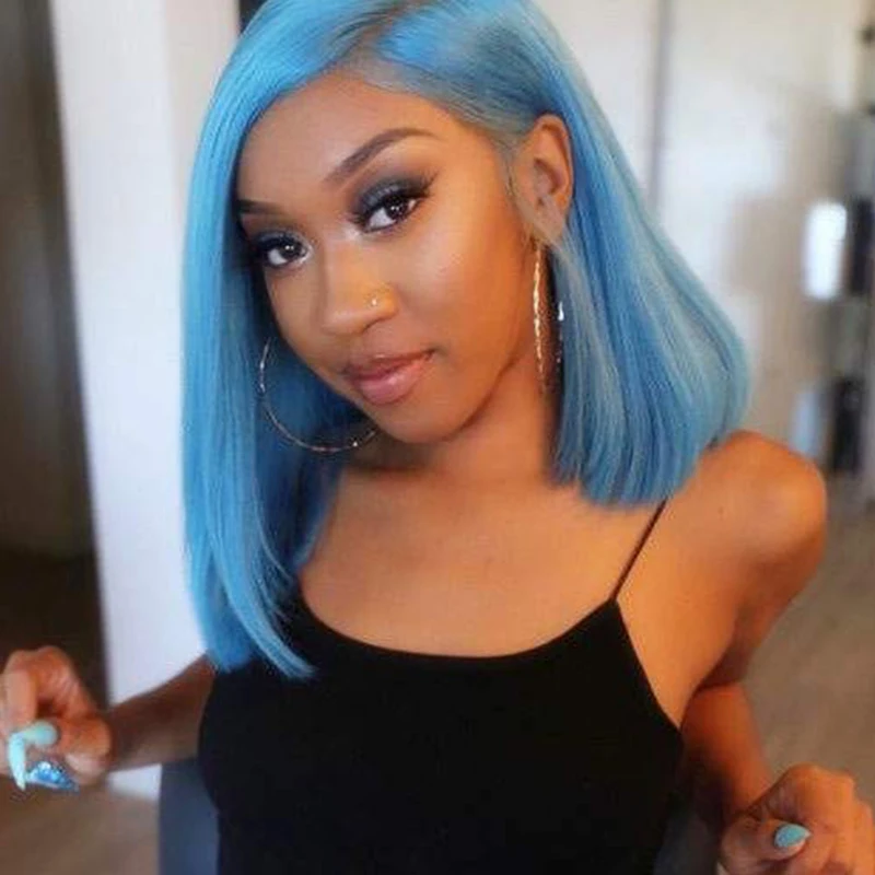 Best Blue Bob Wigs For Women Pink Purple Blonde Blue Yellow Short Bob Wig Natural Hair Wig Synthetic Lace Front Wig Cosplay Wig
Best Blue Bob Wigs For Women Pink Purple Blonde Blue Yellow Short Bob Wig Natural Hair Wig Synthetic Lace Front Wig Cosplay Wig