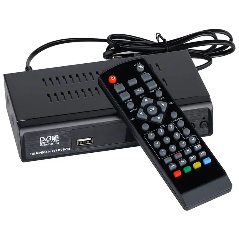 1080P DVB-T2 Digital Terrestrial Broadcasting Convertor Receiver TV Box Youtube(EU Plug)
1080P DVB-T2 Digital Terrestrial Broadcasting Convertor Receiver TV Box Youtube(EU Plug)