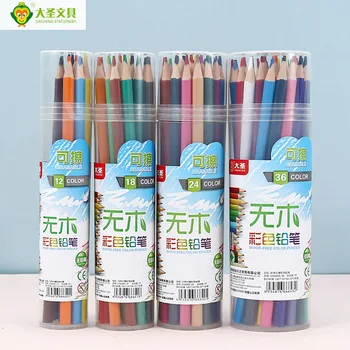 Story of Tube-Contained Raw Triangle Pole Colored Pencil Set Environmentally Friendly Non-Wood Multi-color Wipable Color Lead Yo
Story of Tube-Contained Raw Triangle Pole Colored Pencil Set Environmentally Friendly Non-Wood Multi-color Wipable Color Lead Yo