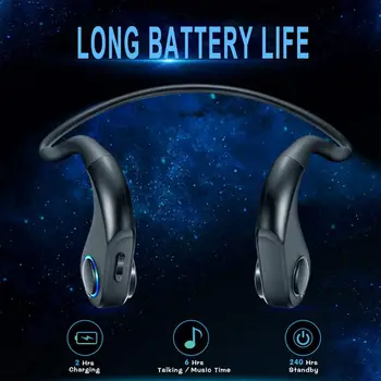 Wireless Bluetooth Style Bone Conduction Headphones, IP66 Sweatproof Sports Earbuds with 6 Hours Play Time, Earphone with Mic, H
Wireless Bluetooth Style Bone Conduction Headphones, IP66 Sweatproof Sports Earbuds with 6 Hours Play Time, Earphone with Mic, H
