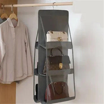 New Style Packing Organizers Solid 6 Pocket Folding Hanging Handbag Storage Holder Organizer Rack Hook Hanger Fashion Hot 2019
New Style Packing Organizers Solid 6 Pocket Folding Hanging Handbag Storage Holder Organizer Rack Hook Hanger Fashion Hot 2019