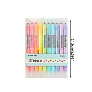 10Pcs Double-end Erasable Highlighter Pen Markers Pastel Liquid Chalk Marker Fluorescent Milkliner Highlighters Color M5TB
10Pcs Double-end Erasable Highlighter Pen Markers Pastel Liquid Chalk Marker Fluorescent Milkliner Highlighters Color M5TB