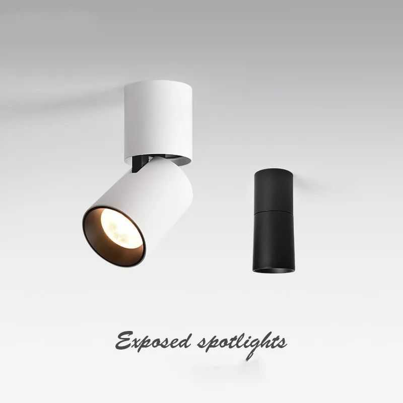 Dimmable Rotating LED Downlights 9W 12W 15W Surface Mounted adjustment COB LED Ceiling Spot Lights AC110-220V LED Ceiling Lamp
Dimmable Rotating LED Downlights 9W 12W 15W Surface Mounted adjustment COB LED Ceiling Spot Lights AC110-220V LED Ceiling Lamp