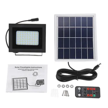 Waterproof 54LED Solar LED Floodlight Light Control Remote Control IP65 Outdoor Light for Wall Road Solar Lamps Spotlight
Waterproof 54LED Solar LED Floodlight Light Control Remote Control IP65 Outdoor Light for Wall Road Solar Lamps Spotlight