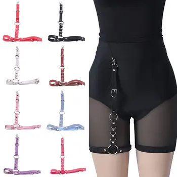 Exaggerated Leather Garters Punk Style Punk Rock Multi-layer Waist Chain Chain Handcrafted Thigh High Suspenders Straps Belt
Exaggerated Leather Garters Punk Style Punk Rock Multi-layer Waist Chain Chain Handcrafted Thigh High Suspenders Straps Belt
