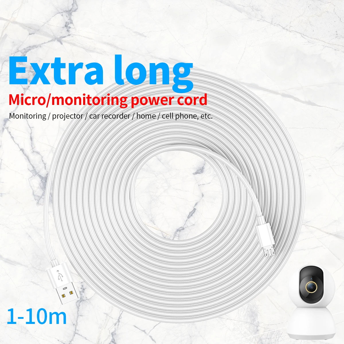 ANKNDO 5M 10M Extra Long Micro Usb Cable for Usb Power Supply Surveillance Yi ip Camera Remote Wiring Microusb Charging Wire
ANKNDO 5M 10M Extra Long Micro Usb Cable for Usb Power Supply Surveillance Yi ip Camera Remote Wiring Microusb Charging Wire