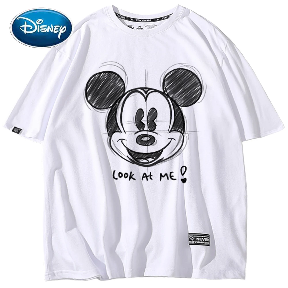 Disney T-Shirt Fashion Mickey Mouse Sketch Letter Cartoon Print Harajuku Unisex Couples Women Short Sleeve Tee Tops 10 Colors
Disney T-Shirt Fashion Mickey Mouse Sketch Letter Cartoon Print Harajuku Unisex Couples Women Short Sleeve Tee Tops 10 Colors