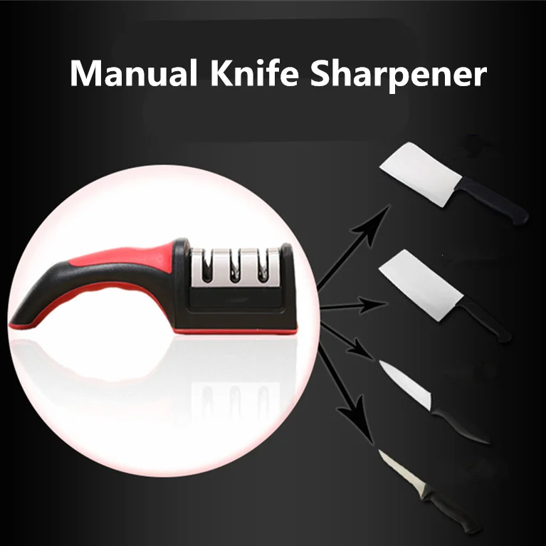 3 years warranty Manual Knife Sharpener 3 Stage Steel Diamond Ceramic Coated Knife Sharpener Kitchen Sharpening Tools
3 years warranty Manual Knife Sharpener 3 Stage Steel Diamond Ceramic Coated Knife Sharpener Kitchen Sharpening Tools