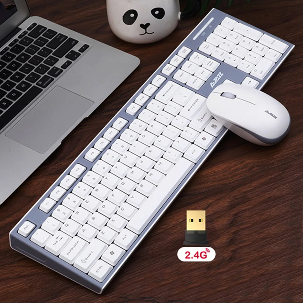 Wireless Keyboard and Mouse Noiseless Keyboard For PC Tablet Phone Wireless Keyboard and Mouse Noiseless Keyboard For PC Tablet Phone