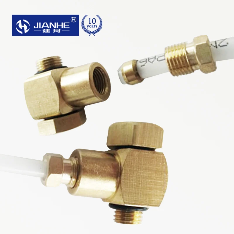 WJ -4 M8*1 M10*1 Gimbal joint Brass oil Pipe Fitting/lubricating fittings for central lubrication system
WJ -4 M8*1 M10*1 Gimbal joint Brass oil Pipe Fitting/lubricating fittings for central lubrication system
